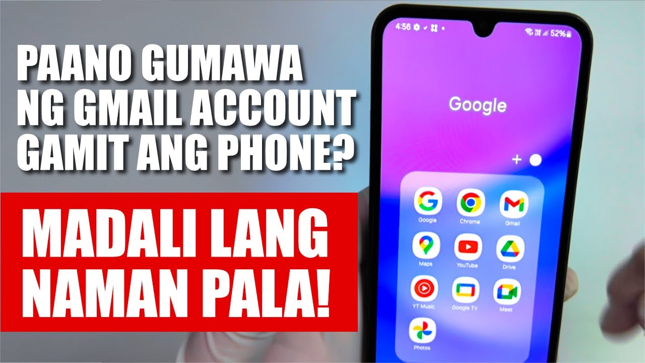 Paano Gumawa ng Gmail at Google Account Gamit Ang Android Phone?