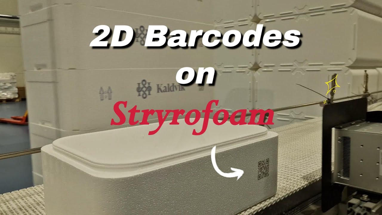 Printing 2D Barcodes on Styrofoam with the CoPilot 256!