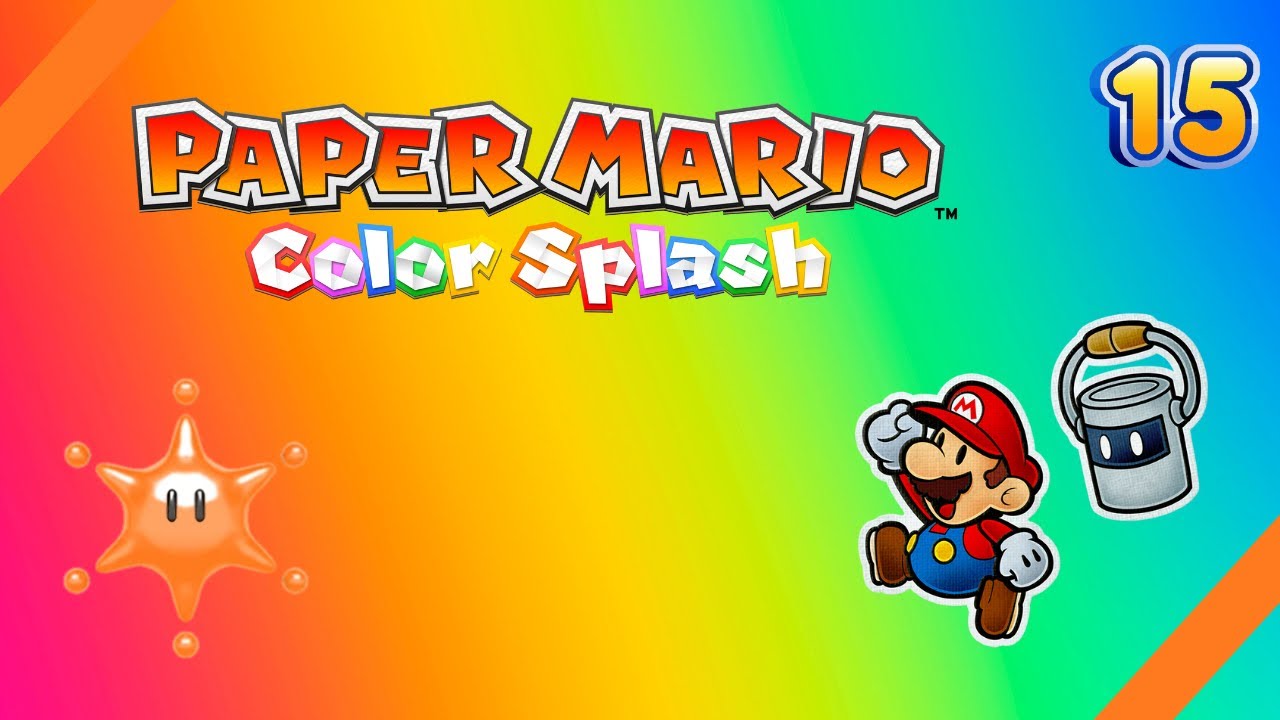 Paper Mario Color Splash - Finding the Orange Big Paint Star - Part 15