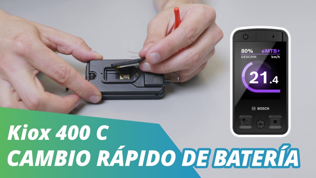 Kiox 400 C: ¡Cambio de batería sin complicaciones! 🔋 | EBIKE24 en español