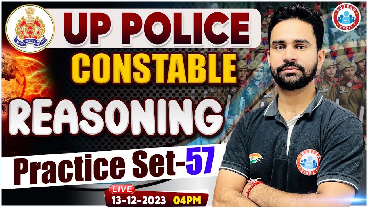 UP Police Constable 2023, UPP Reasoning Practice Set 57, UP Police Reasoning Class by Rahul Sir