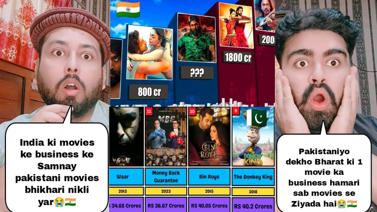 India Vs Pakistan Top 50 Highest Grossing Movies Of All Time | Pakistani Reaction 