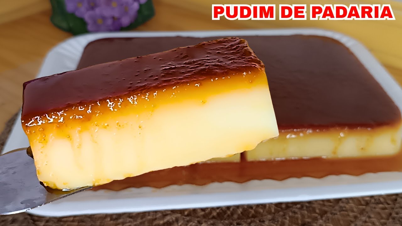 PUDIM DE PADARIA DE ANTIGAMENTE - RECEITA AFETIVA - SEM LEITE CONDENSADO