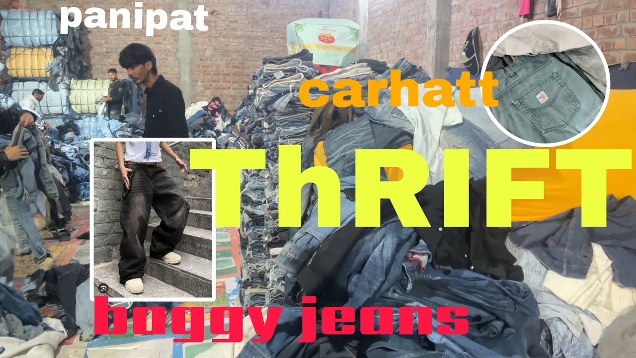 BAGGY JEANS💥 WHOLESALE/GODOWN/PANIPAT WHOLESALE GODOWN 💸💸💸💸#youtube #panipat #thrifting #baggyjeans