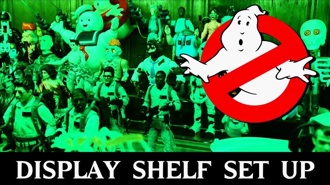 Ghostbusters Display Shelf Set Up