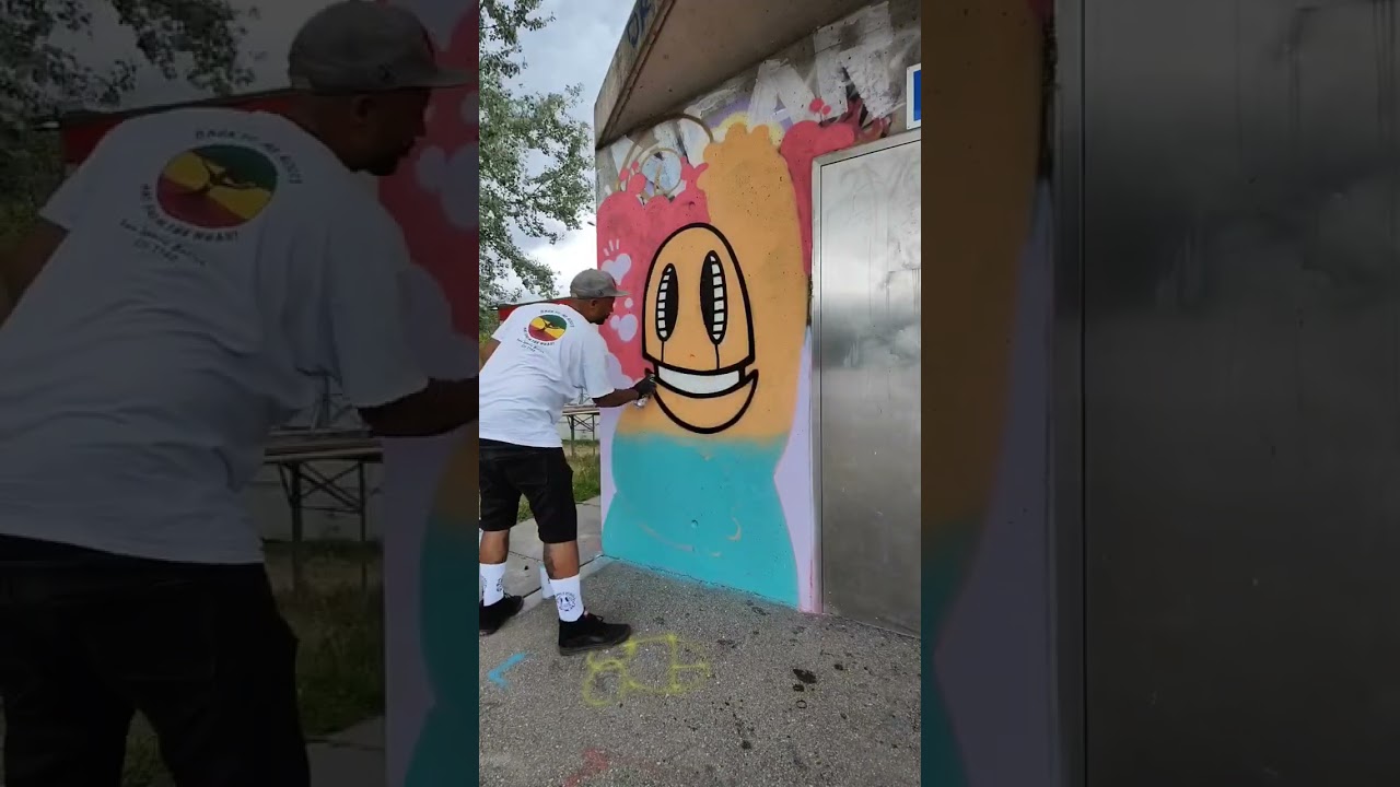 Oibot Graffiti painting by Oibel Art