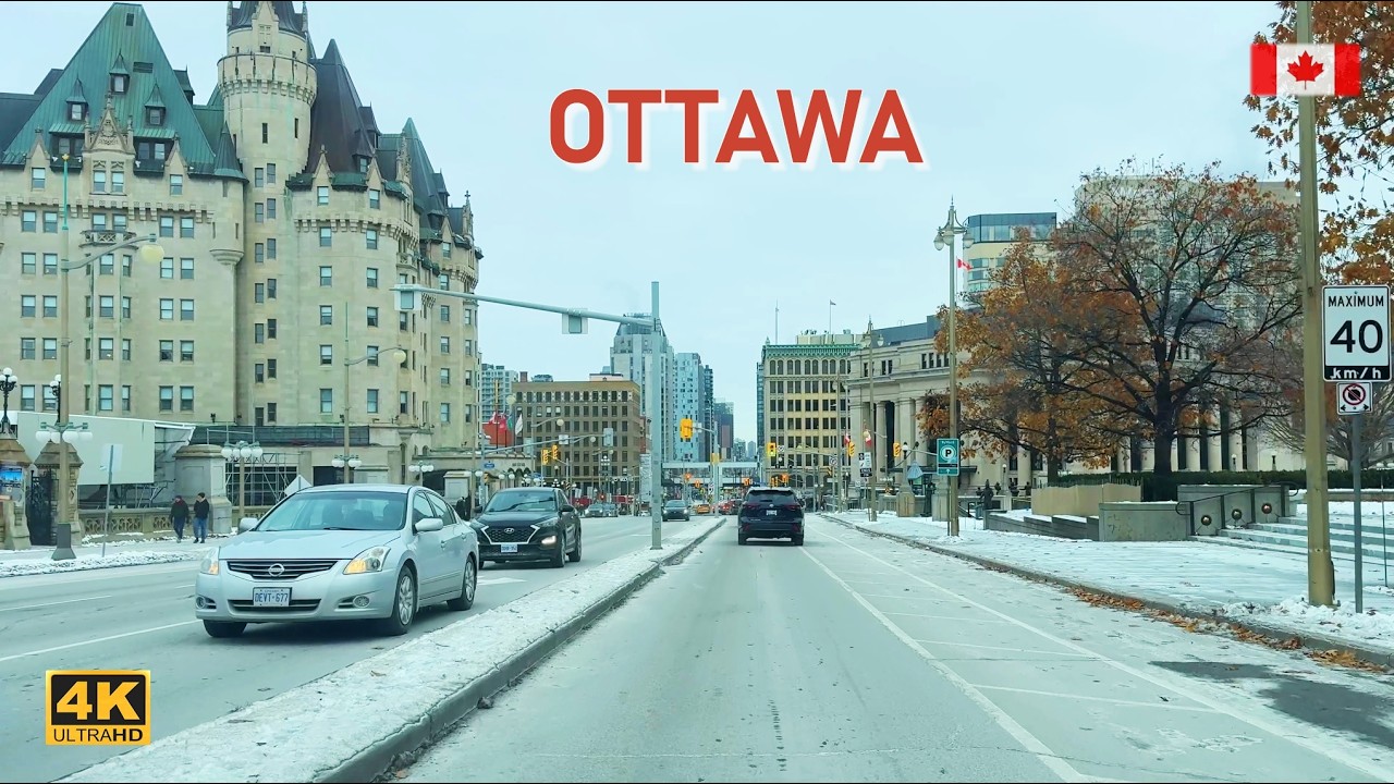 OTTAWA Downtown Drive in December 2025 Capital City of Canada