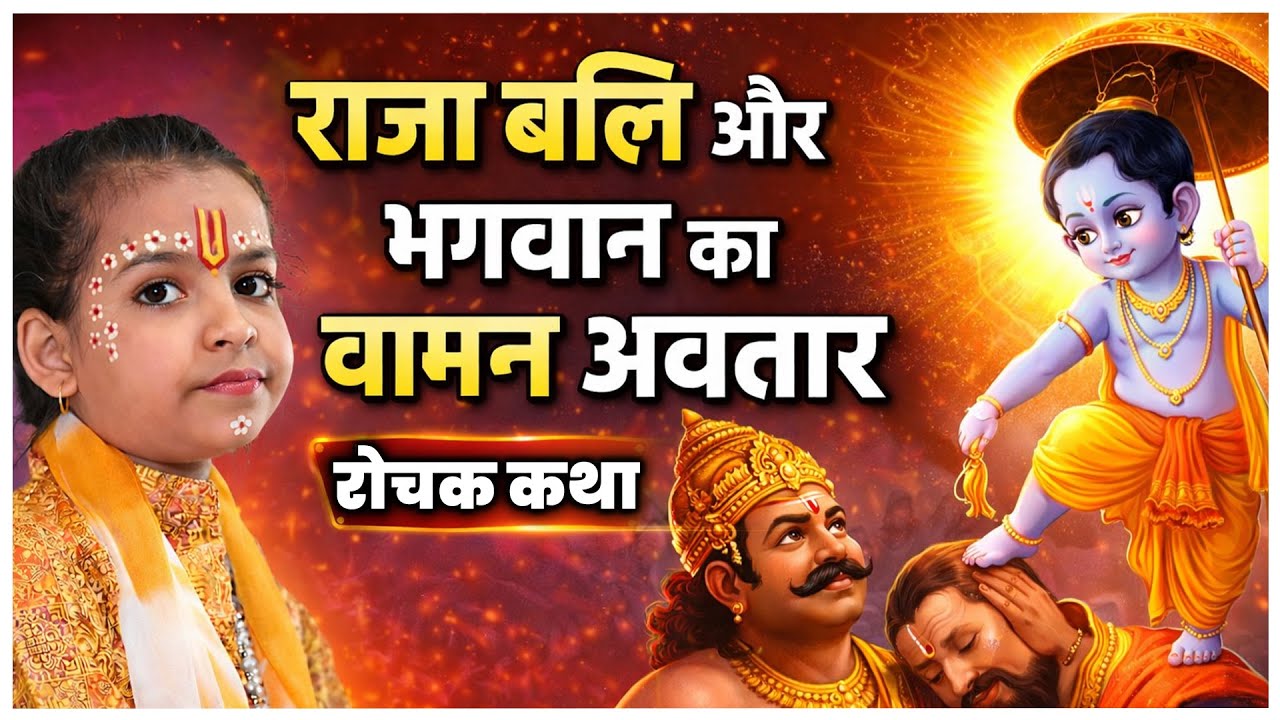 बड़ी ही रोचक कथा राजा बाली और भगवान का वामन अवतार - Pujya Krishna Kishori Ji