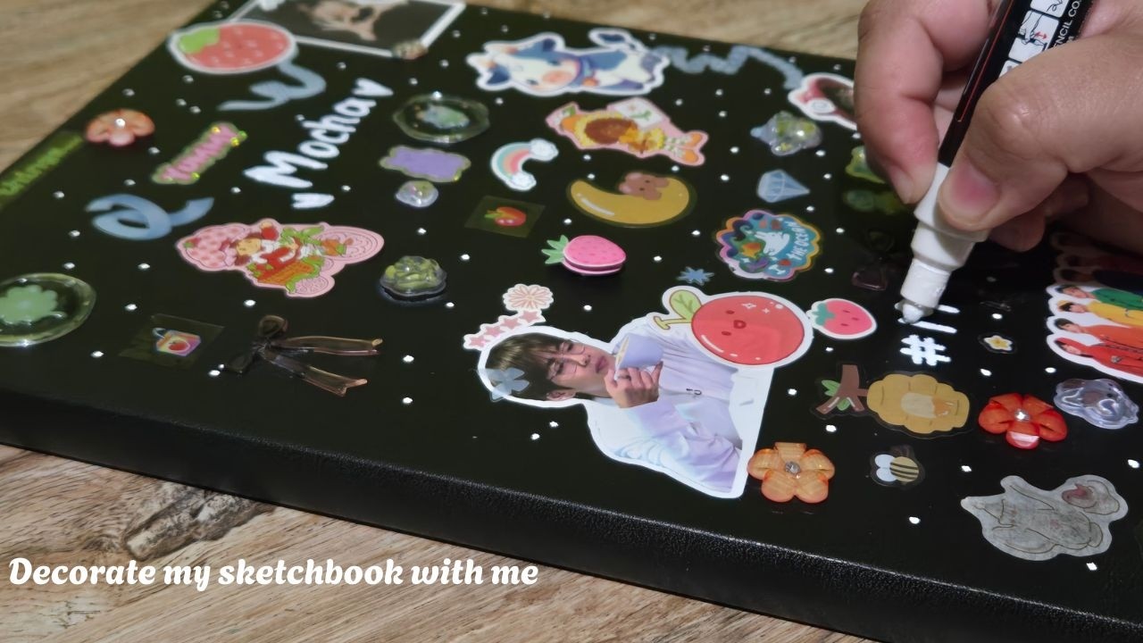💗Decorate my sketchbook with me while I talk💗