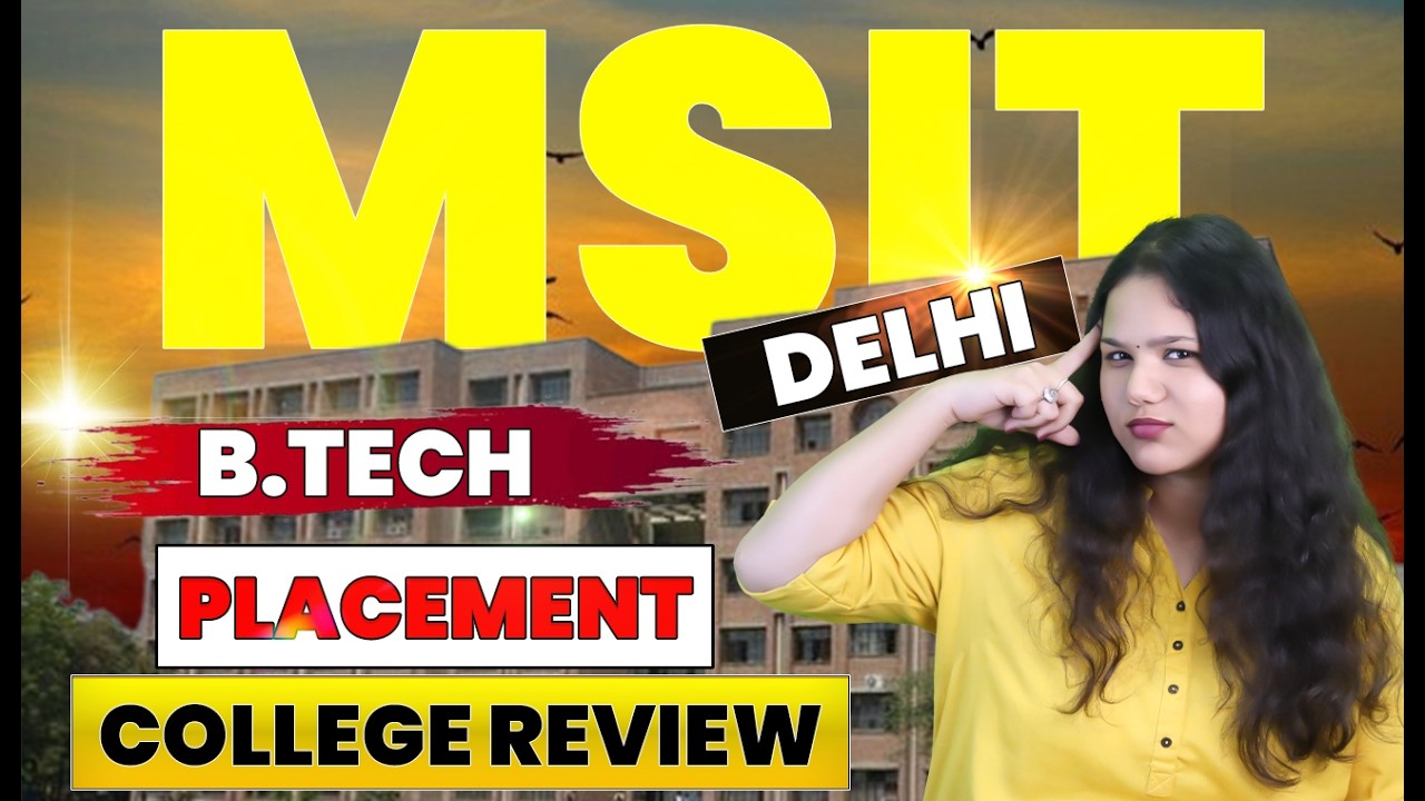MSIT Delhi BTech CSE Honest Review 😱  | Best IPU College for CSE? 🤔 | Placement & Package | Cutoff