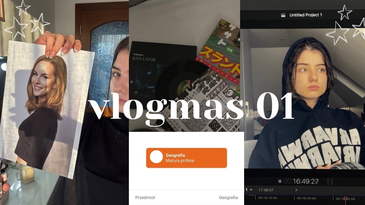 vlogmas 01 I zdecydowanie za dużo gadam i uczę się do matury!!