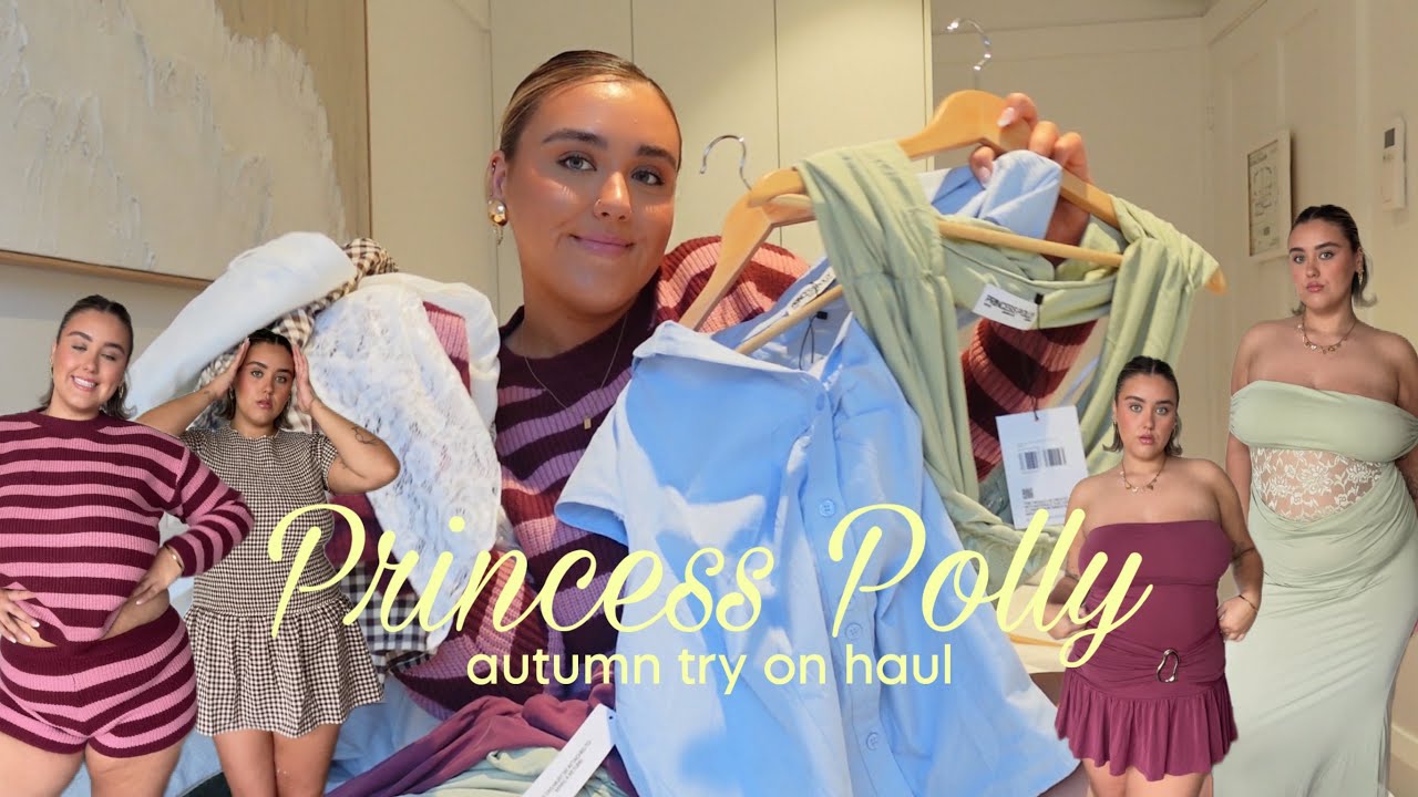 Princess Polly Aussie Autumn try on haul | size 16  + discount code 👔🍂