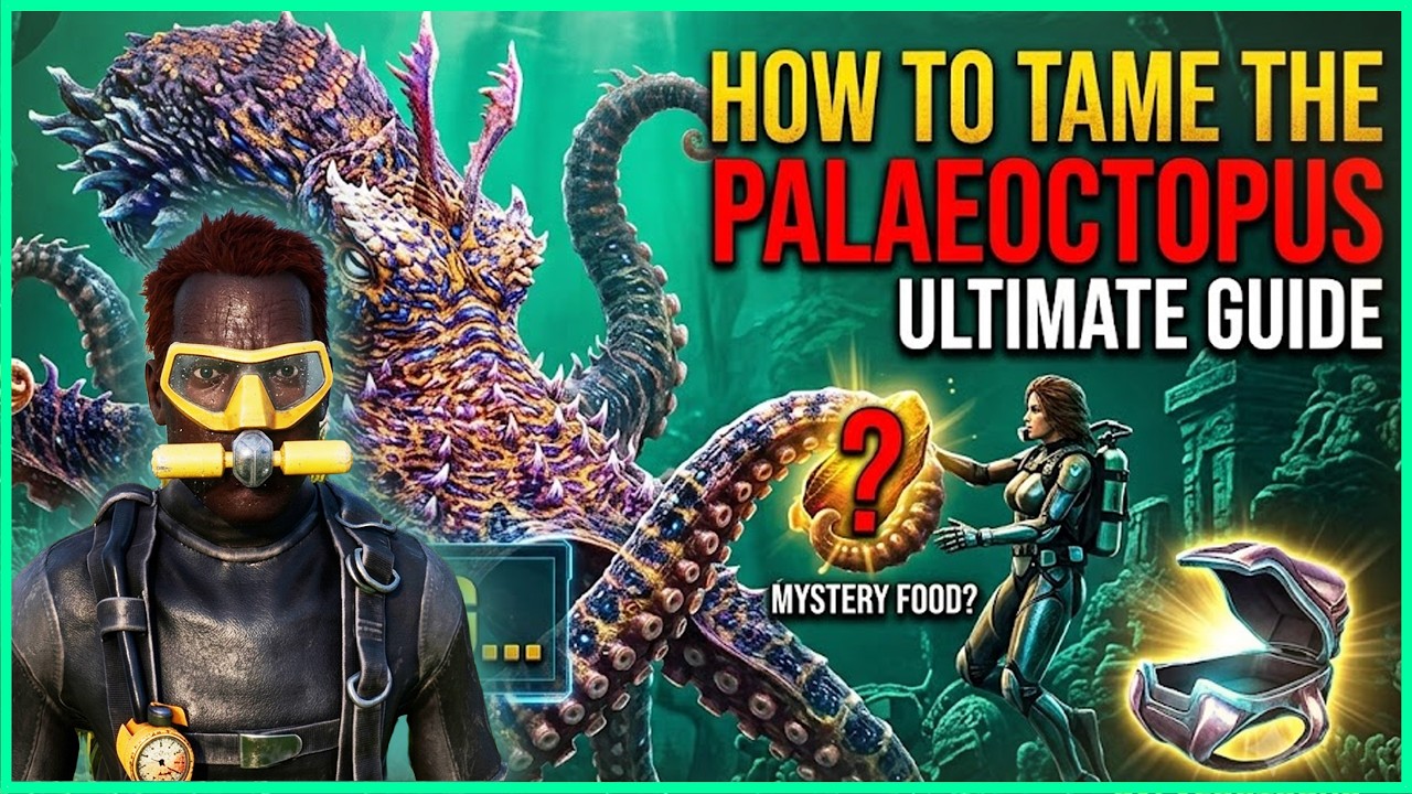 Best Method to Easily Tame the NEW Palaeoctopus in ARK Genesis Ascended