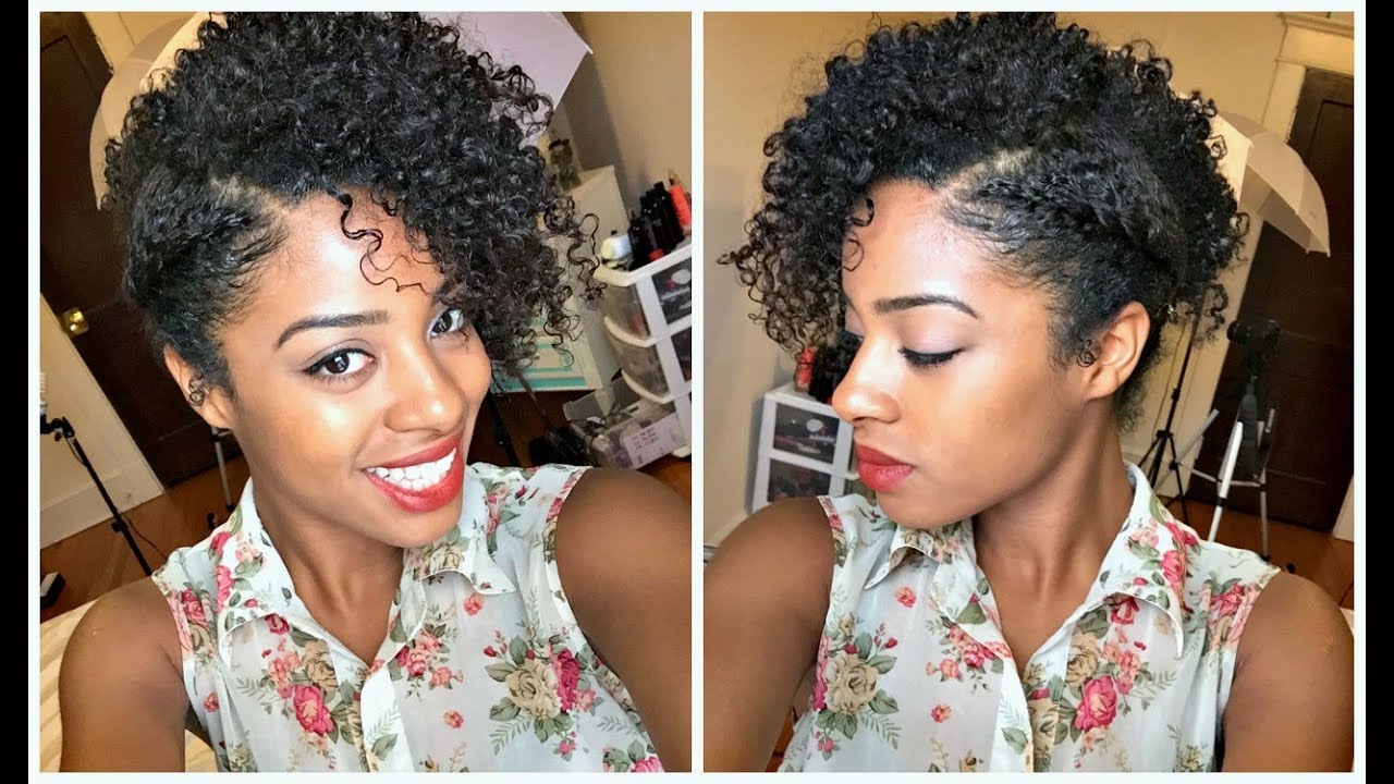 Flat Twist Out Side Updo