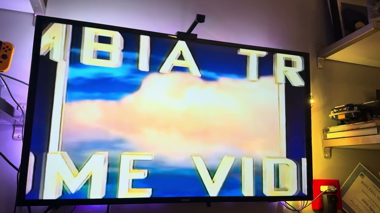 Тестирование VHS на комбинированном видеомагнитофоне/DVD-плеере Sony (версия iPhone 15 Pro)