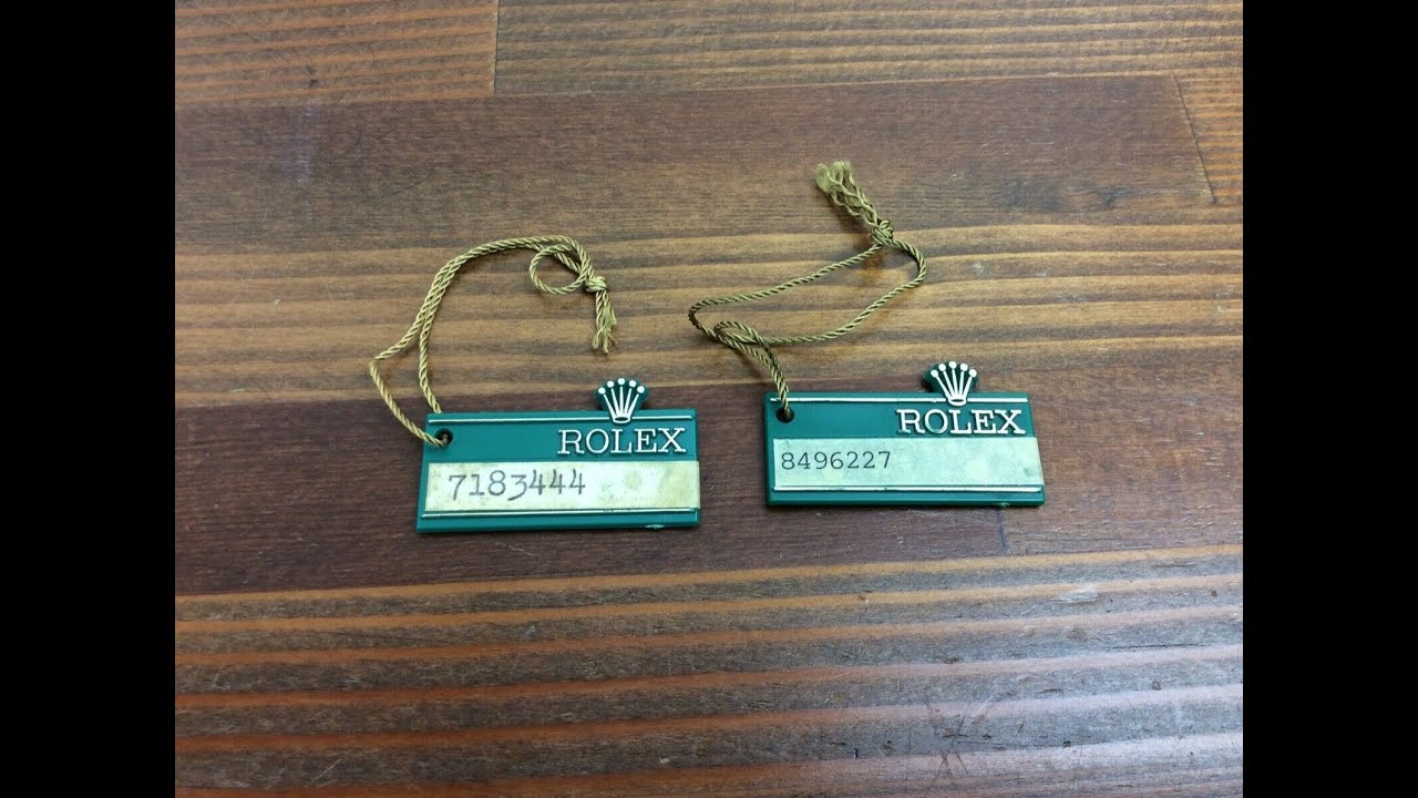Rolex Vintage Hang Tags set of 2