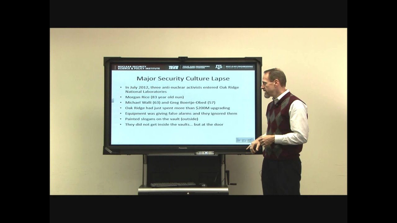Nuclear Security Culture: the Y12 Incident
