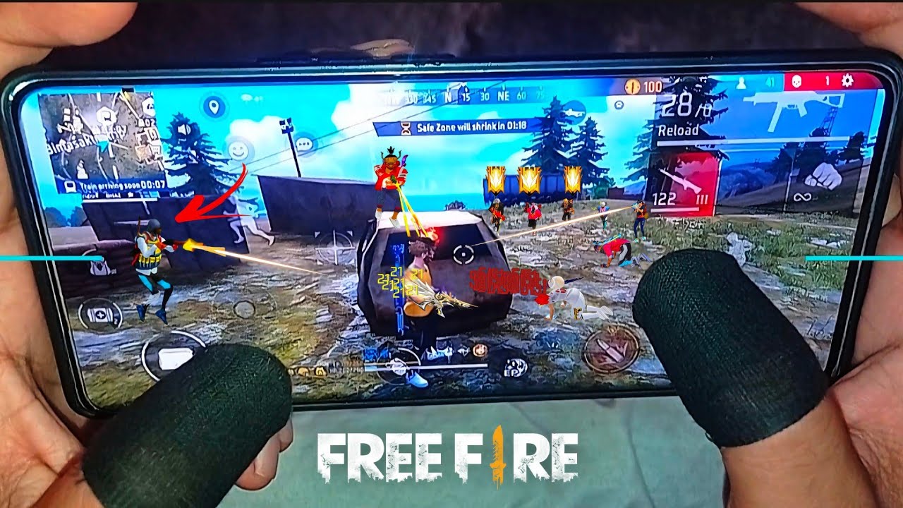 HANDCAM FREE FIRE SOLO VS SQUAD BOOYAH BLACK COLOUR FF