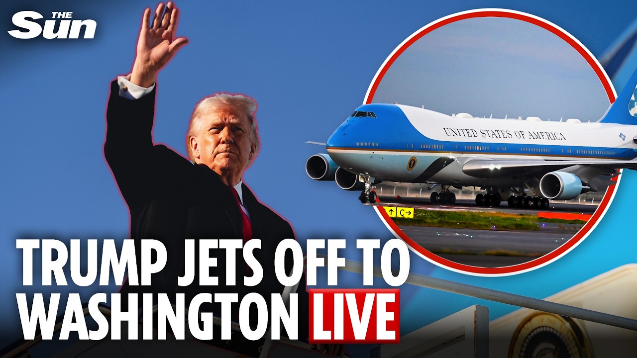 LIVE: Air Force One departure as Trump leaves Florida for high-stakes week in Washington