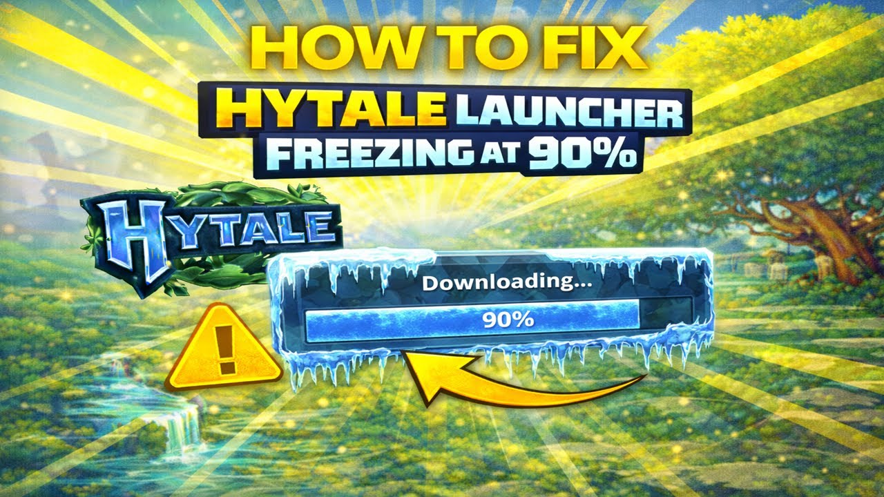 How to Fix Hytale Launcher Freezing at 90% and Crashing (Step by Step)