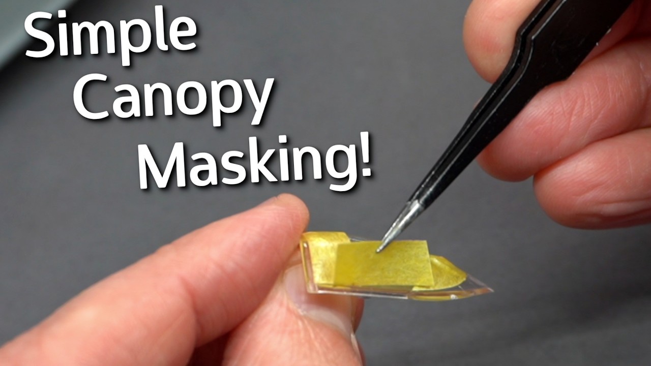 Masking Your Clear Parts Can Be Really Easy! Super Simple Scale Modelling Tutorial!