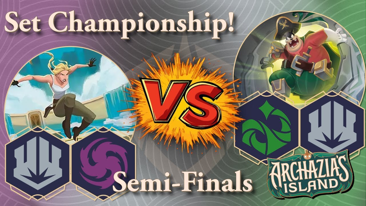 Amethyst Steel vs. Emerald Steel in the Archazia's Island Lorcana Set Championship! (Semi-Finals)
