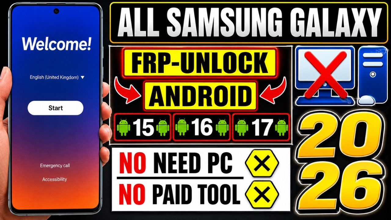 ✅ Samsung FRP Bypass |Android 15/16/17 2026 | New Trick | 100% Working | No PC Required  | New Trick