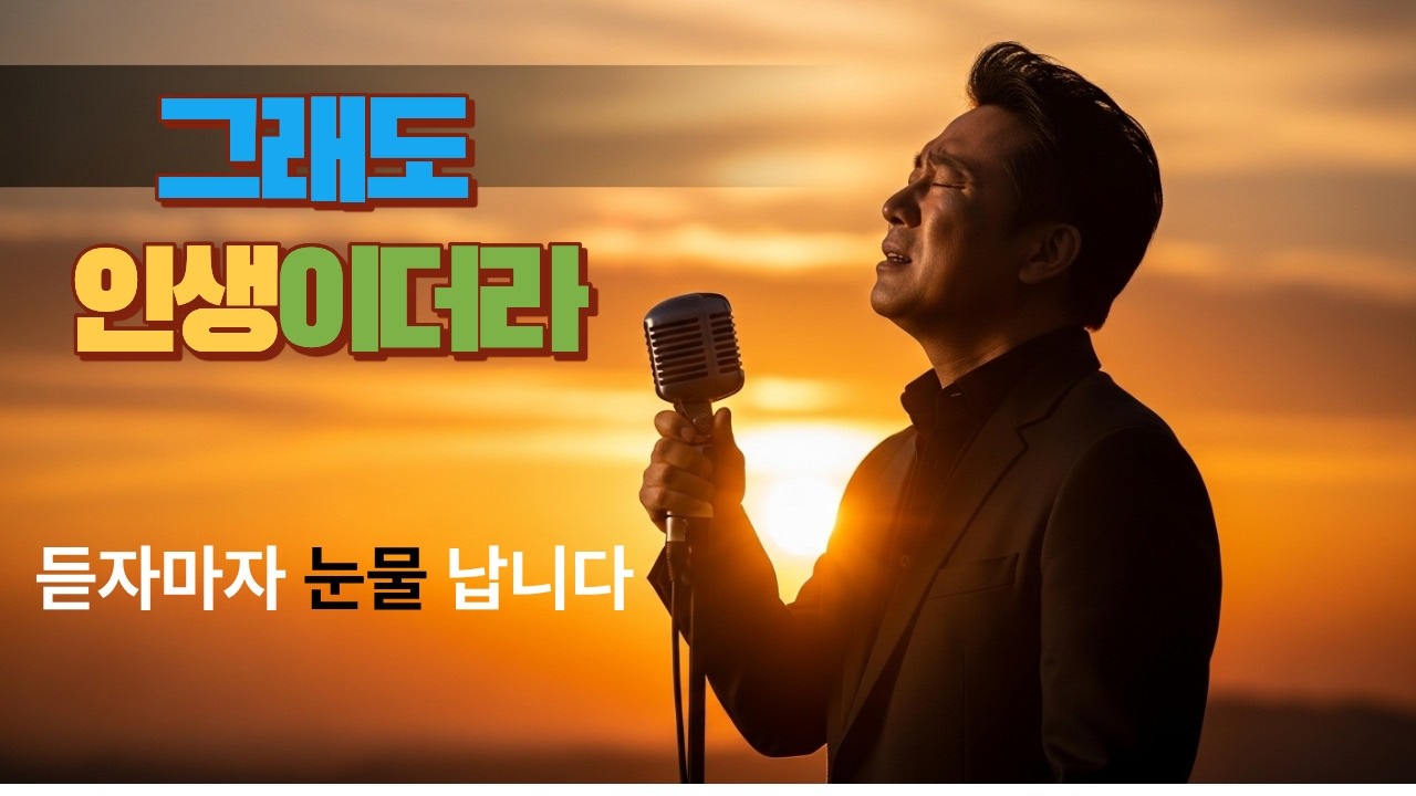 그래도 인생이더라. 가슴을 적시는 시니어 인생 트로트. 시니어 인생 노래.