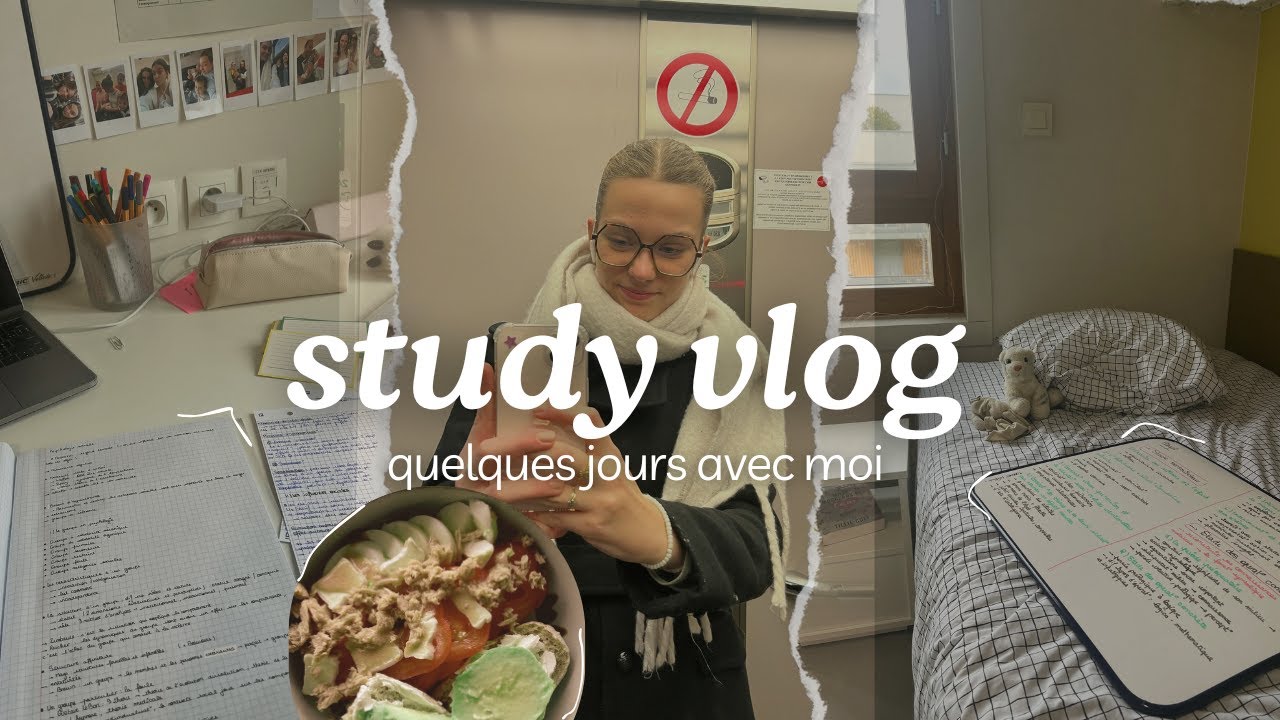 study vlog I r&eacute;visions de partiel + ne pas &ecirc;tre satisfait de soi