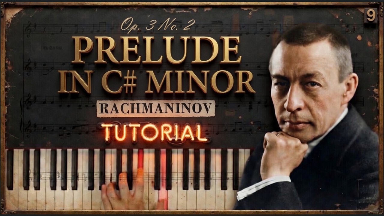 PRELUDE IN C# MINOR op. 3 no. 2 by Rachmaninov | Piano Tutorial (Part 1) Slow and Detailed