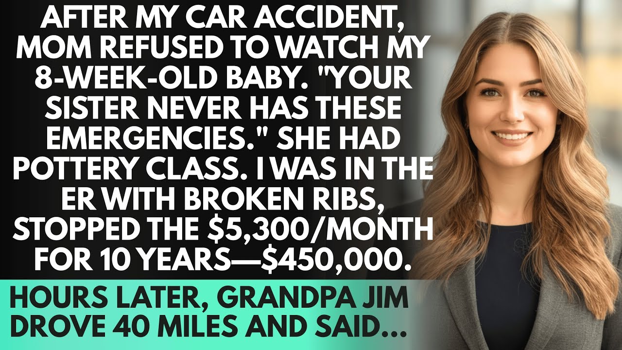 My Mother Chose Pottery Class Over My Car Accident Emergency - Grandpa's Arrival Changed Everything