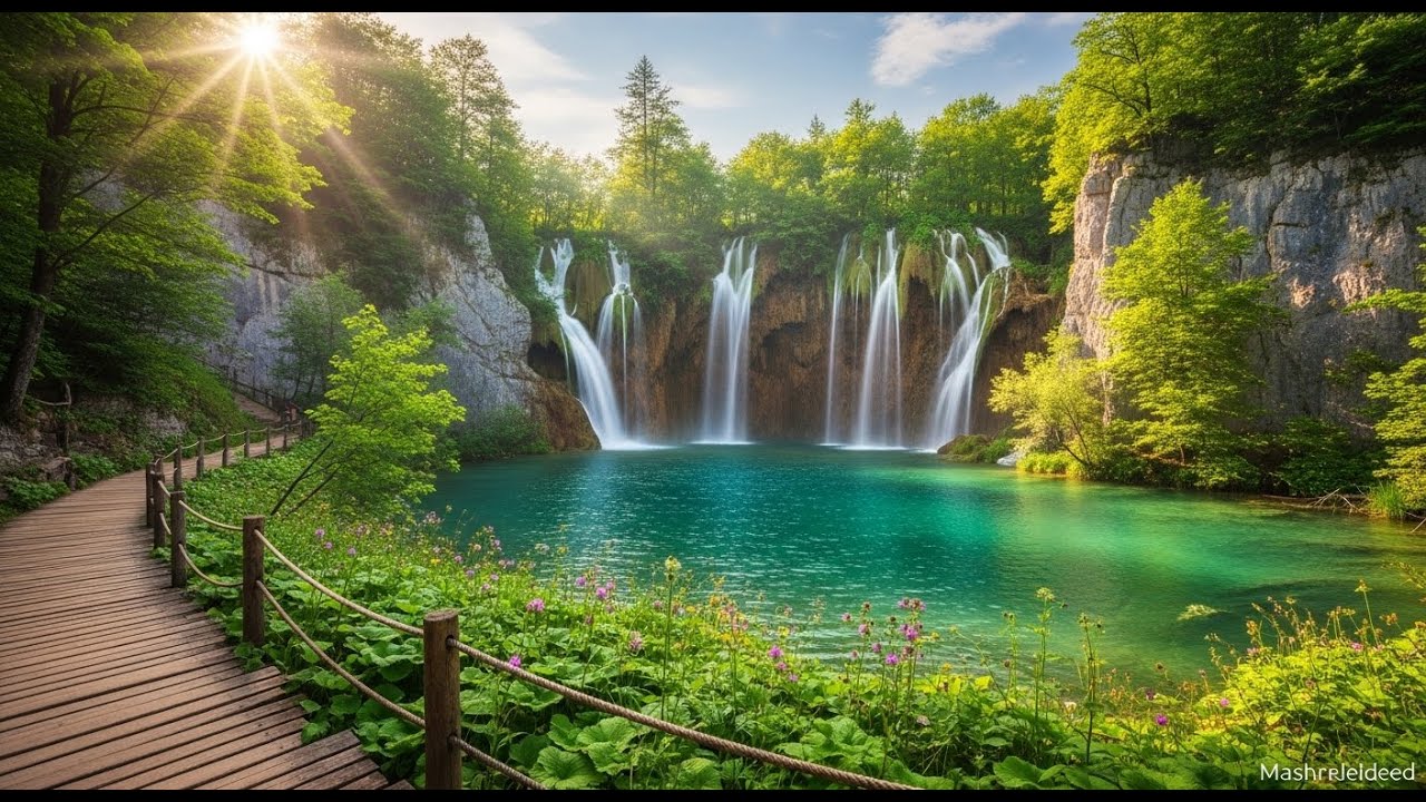 Relaxing Waterfall & Jungle Villa Live 🌿💧 | Nature Sounds • Deep Sleep • Stress Relief 24/7