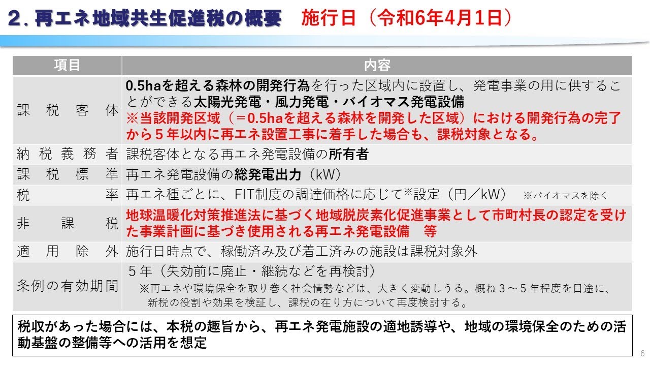 【R7再エネ地域共生セミナー】再生可能エネルギー地域共生促進税について