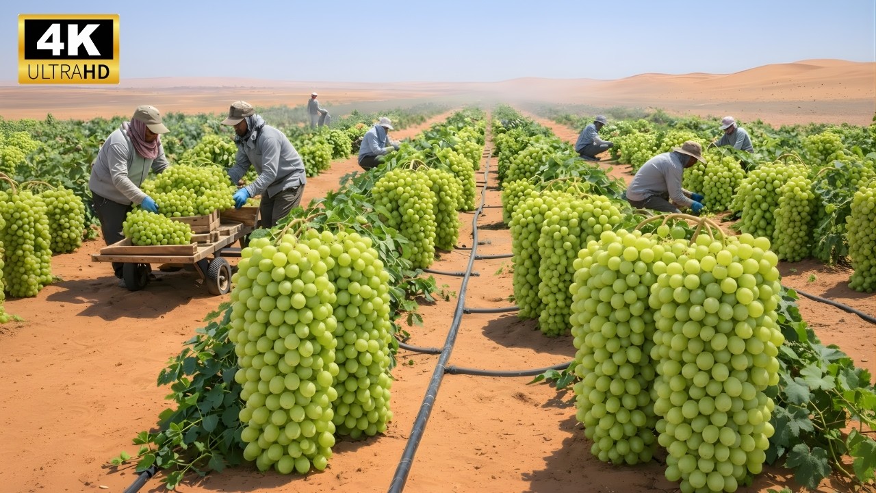 Unbelievable! How Desert-Grown Grapes Are Turned into Premium Whisky (Full Process)