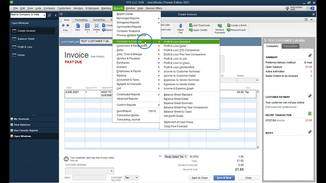 How to View and Compare Profit and Loss Reports in QuickBooks Desktop | Step-by-Step Guide