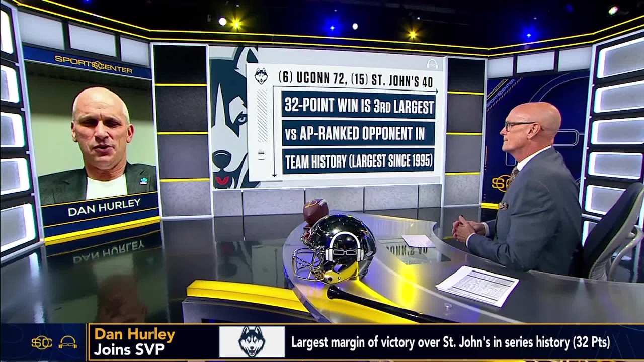 Dan Hurley on UConn's dominant win vs. St. John's & the grind in the Big East | SC with SVP