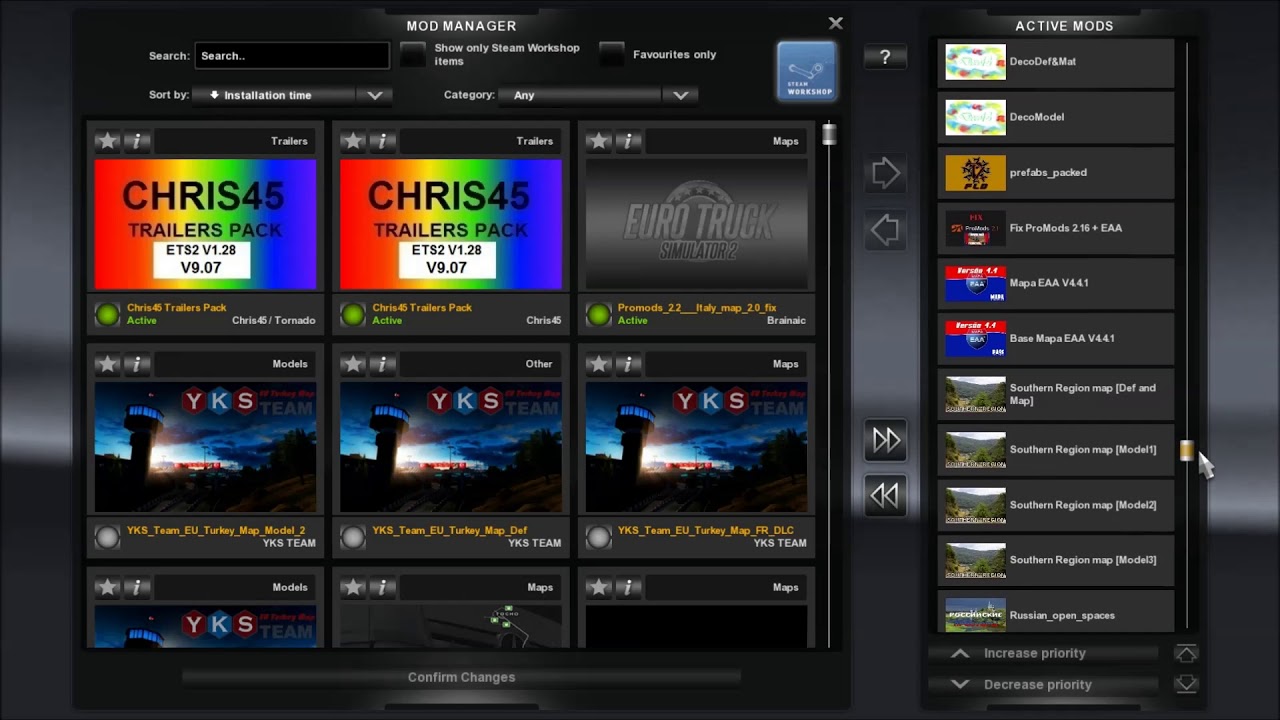 Ultimate Map Mod Combo ETS 2 - 1.28.1.3s -  With Load Order and links