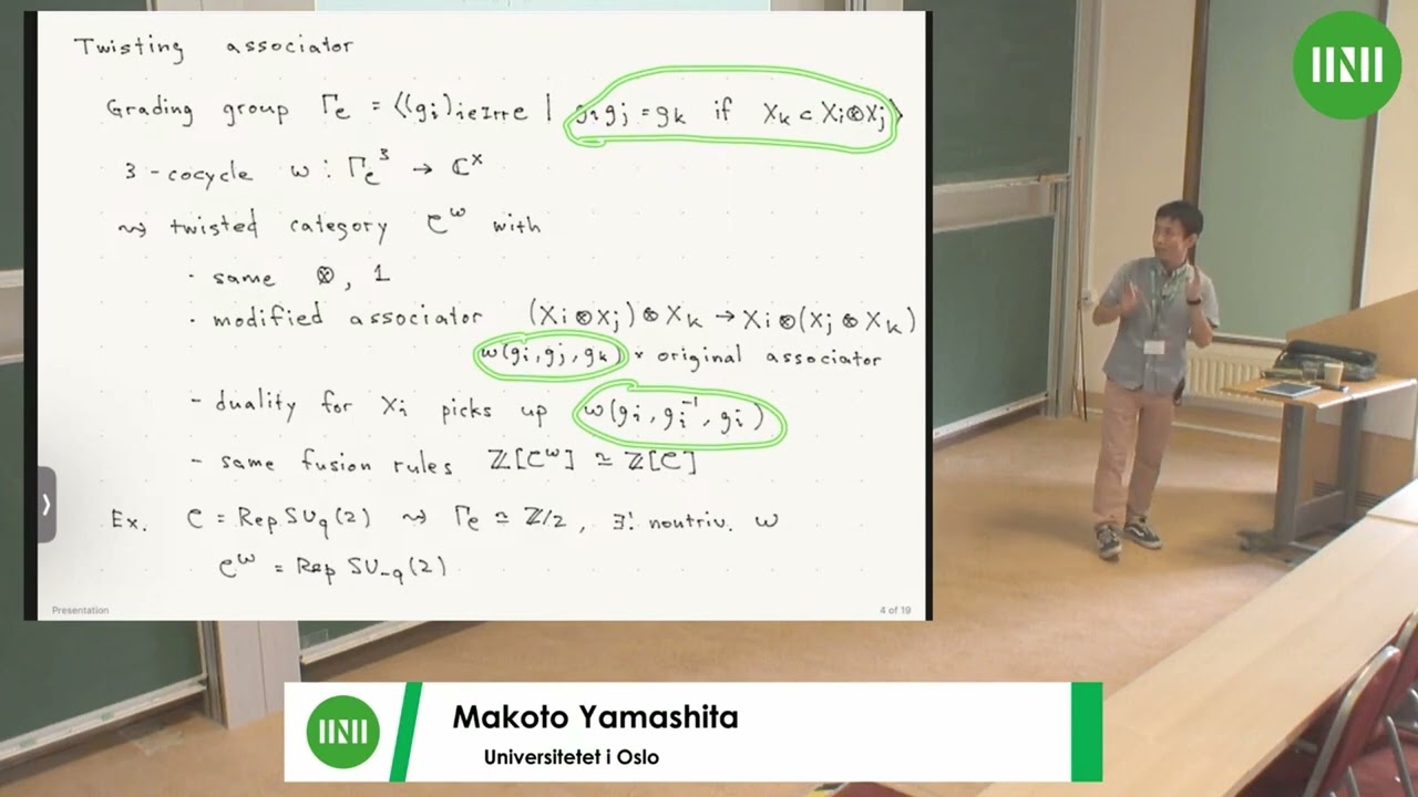 Dr. Makoto Yamashita | Tensor categories of classical Lie type