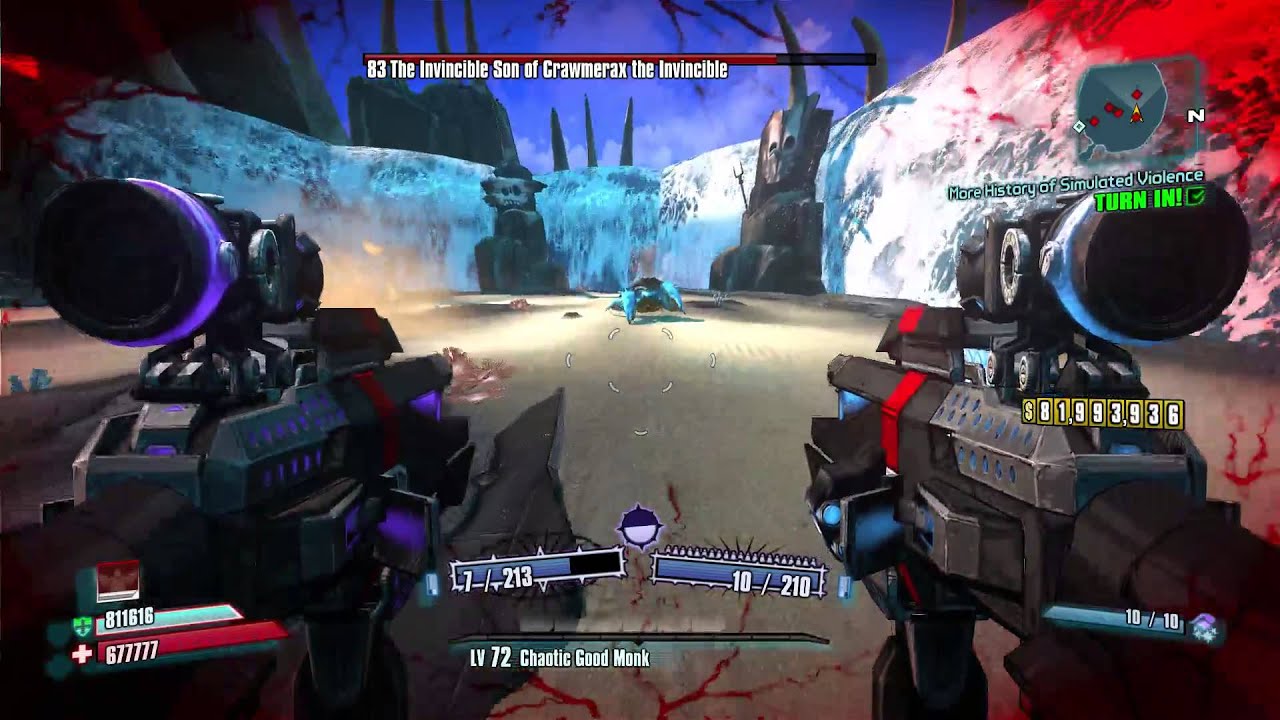 Borderlands 2: Fastest way to kill Crawmerax as Salvador in all modes!