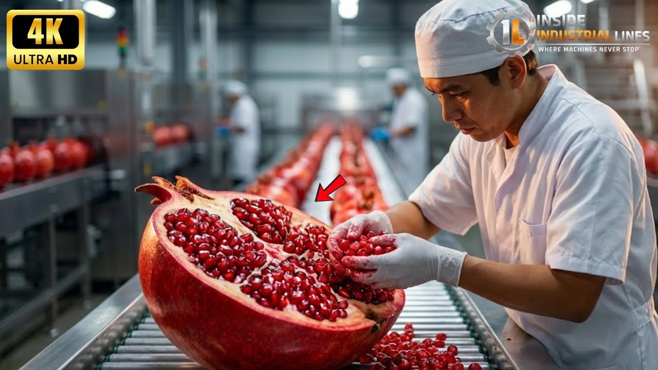 Đột Nhập Nhà Máy: Bạn Sẽ Bất Ngờ Cách Nước Ép Lựu Nguyên Chất Được Tạo Ra.