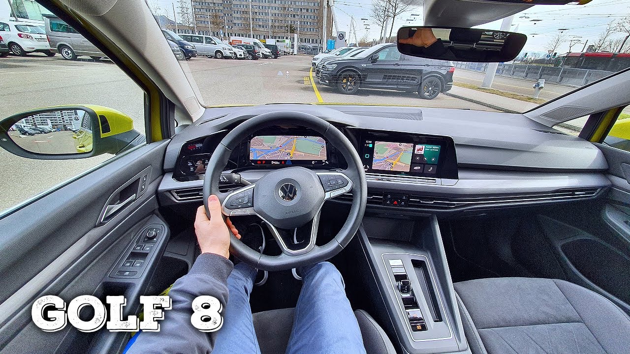 Обзор тест-драйва нового Volkswagen Golf 8 2021 года от первого лица