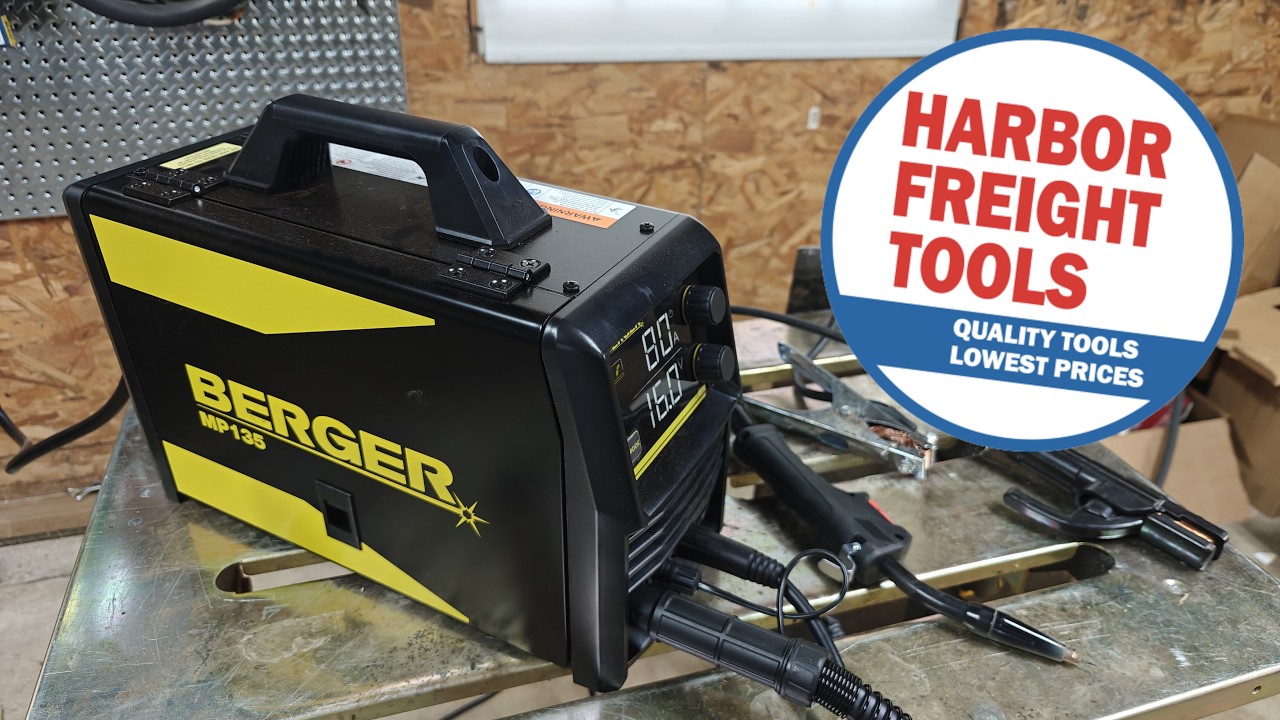 Harbor Freight BERGER 3-in-1, 135 Amp Multiprocess Welder, Tig, Flux Core and DC Stick