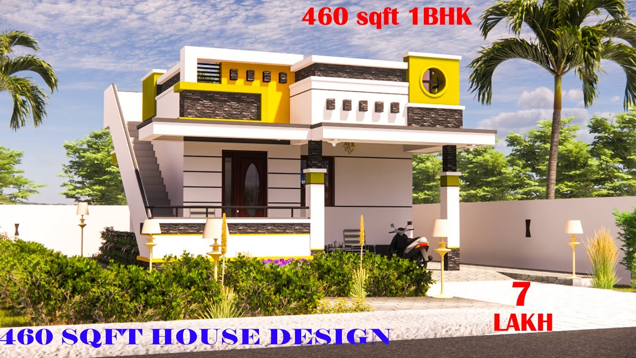 460 SQFT House Design | Exterior and Interior Walkthrough | kv designs
