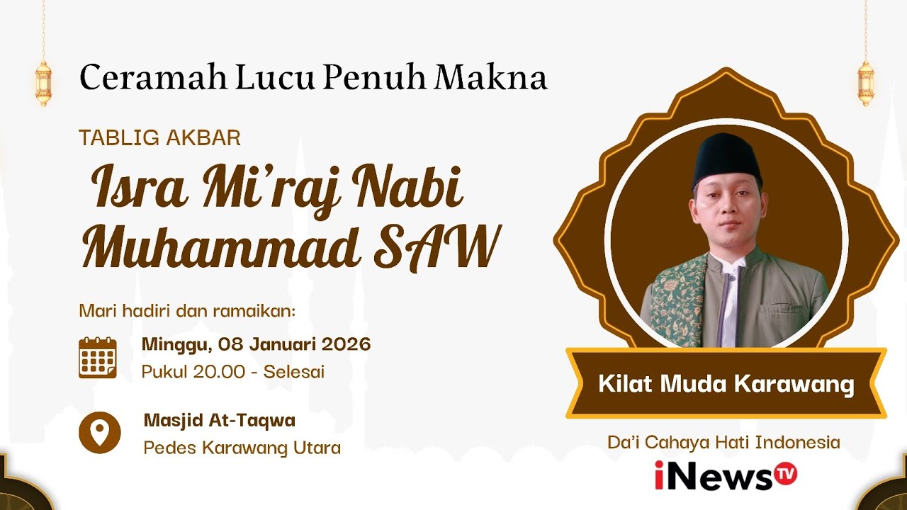 Lucu Penuh Makna Ceramah Kilat Muda Karawang Ust. Abdul Qohar. S.Pd. MA.