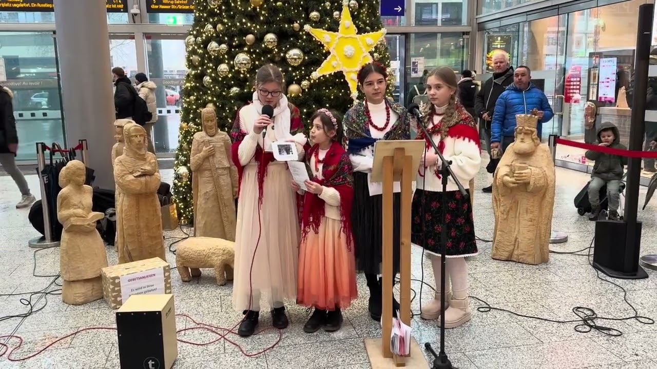Gdy sie Chrystus rodzi - Otwarcie Szopki zakopianskiej na dworcu w Münster 12/2024