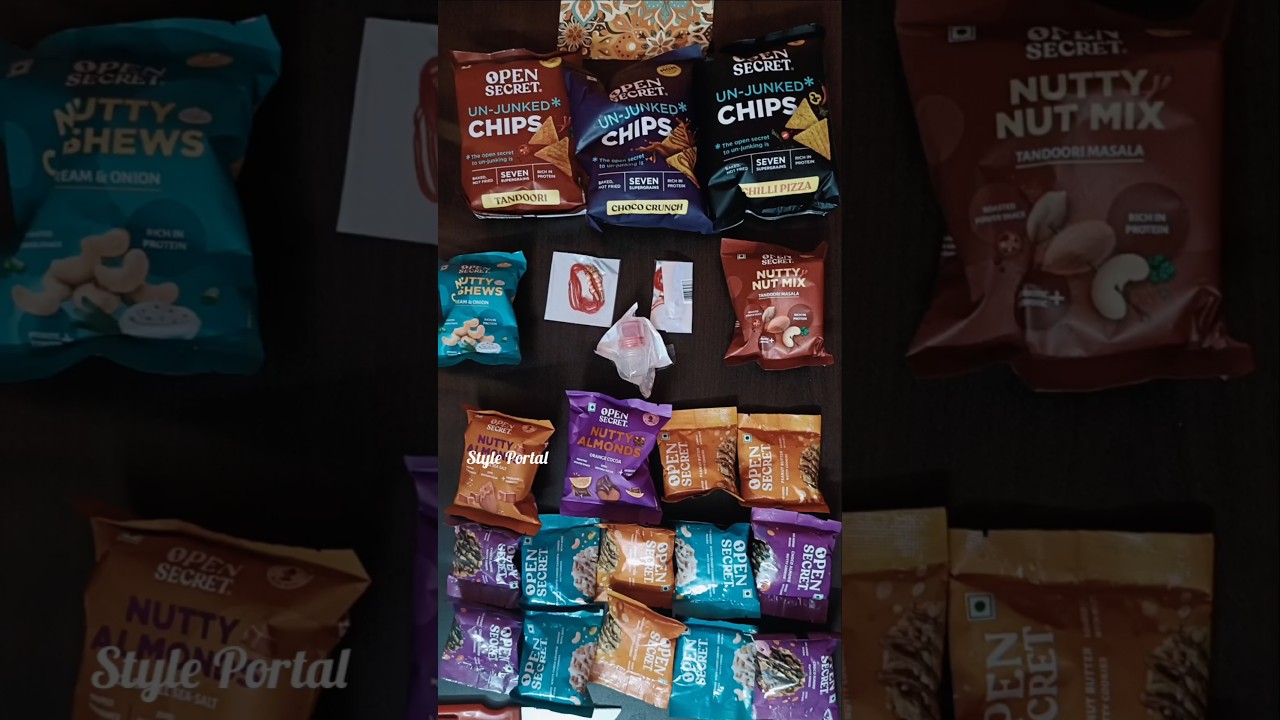 What's inside🧐 Amazon's Opensecret Box #amazon #finds #healthy #snacks #cookies #food #nuts #cooking