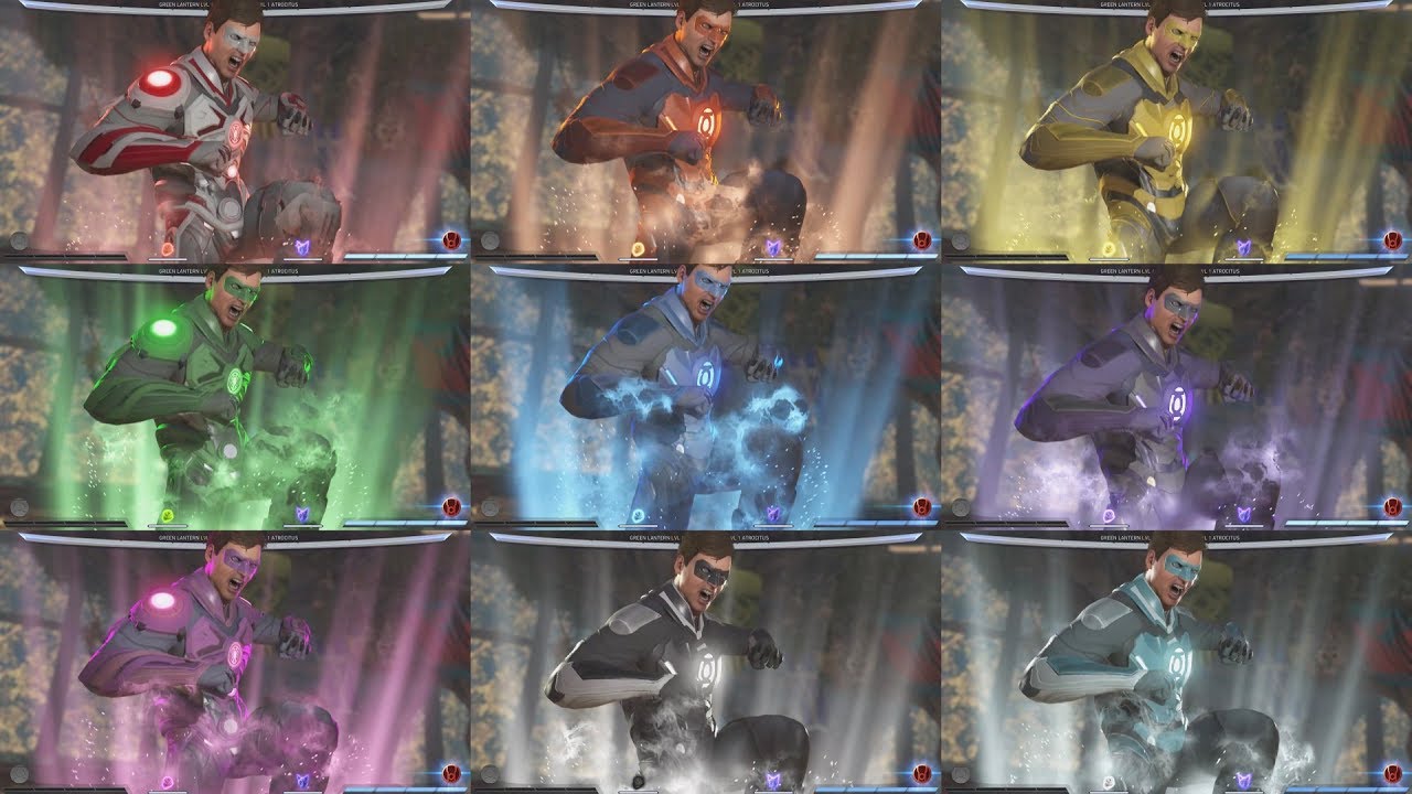Injustice 2 - Green Lantern's Super in All Lantern Corp Colors