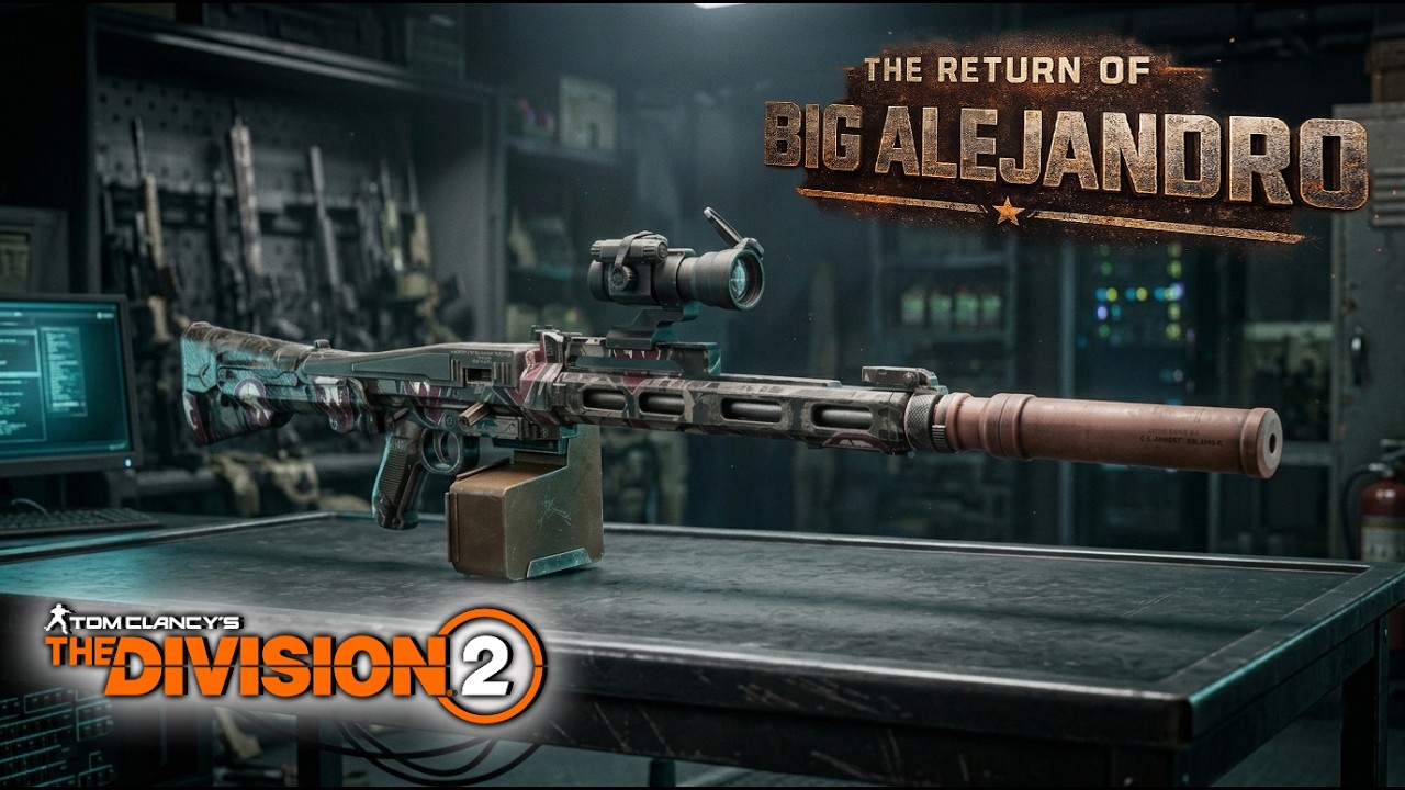 Division 2 No Recoil Big Alejandro Exotic LMG