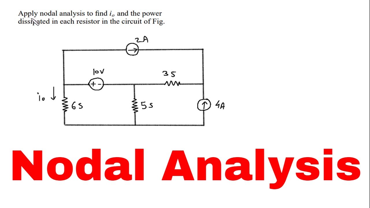 Power Dissipated in each resistor using Nodal Analysis | Electrical Engineering
