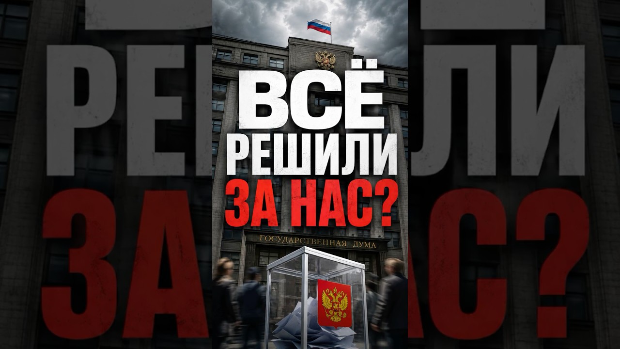 ВСЁ РЕШИЛИ ЗА НАС?  #выборы #политика #новости